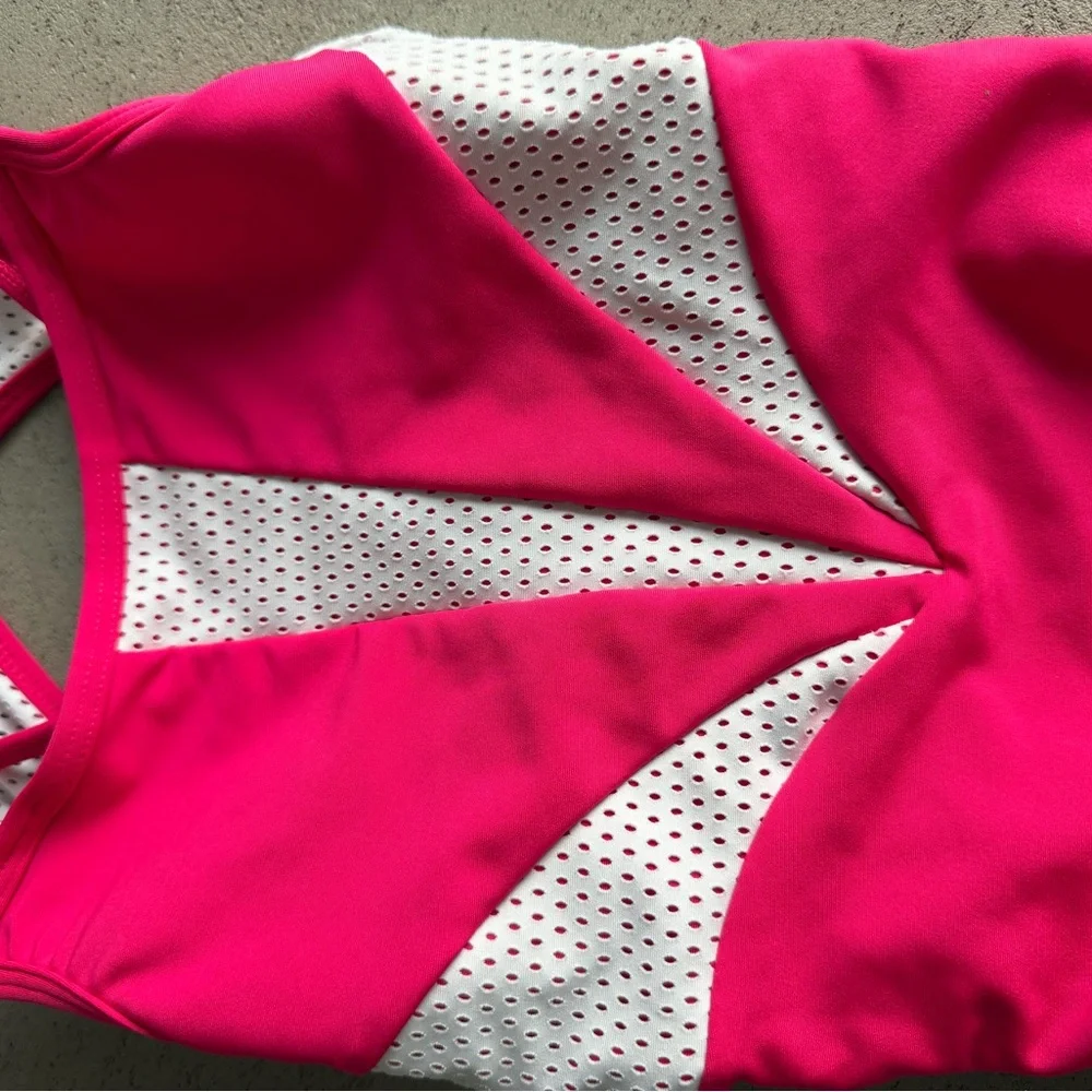 Sylvia P Pink Athletic Leotard - Picture 9 of 9